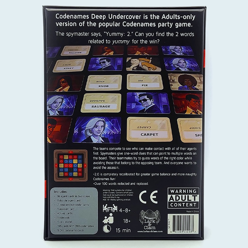 Board Game Codenames Phiên bản Deep Undercover 2.0 BG19-4