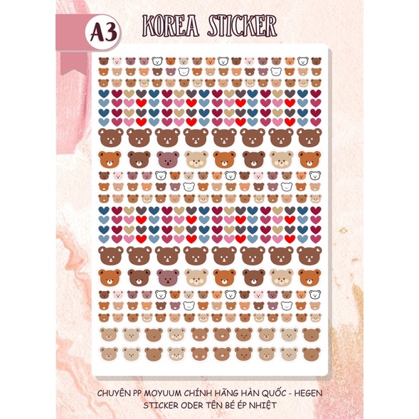 Sticker in nhiệt dán bình sữa chịu nhiệt, chống nước