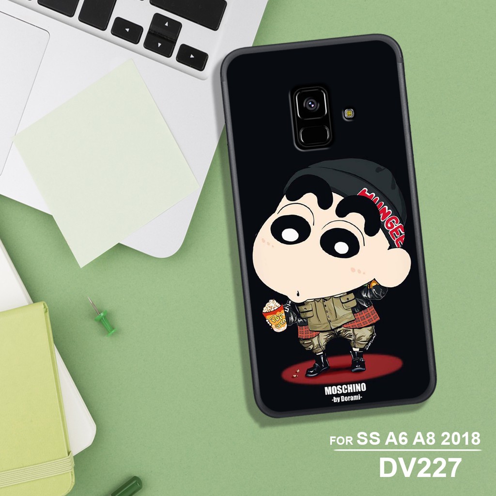 ỐP LƯNG SAMSUNG A6 2018 - SAMSUNG A8 2018 IN HÌNH SHIN NGẦU