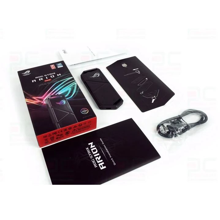 Box - Hộp đựng ổ cứng SSD ASUS ROG STRIX ARION ESD-S1C, LED RGB đồng bộ Aura Sync, Hàng chính hãng, giá tốt nhất Shopee