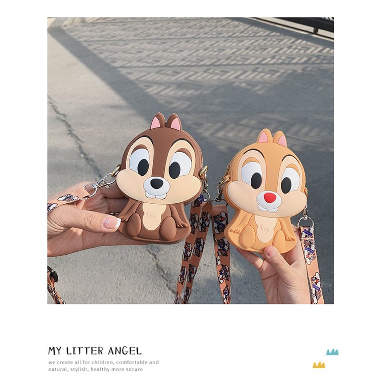 Túi Đeo Chéo Bằng Silicon Họa Tiết Hoạt Hình Dễ Thương Thời Trang Mùa Hè 2022 Cho Bé