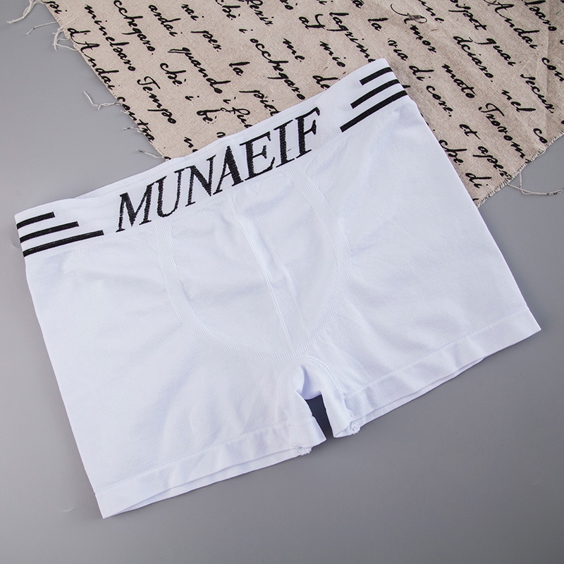 Quần lót boxer không in hằn dấu vết in họa tiết chữ cái Tiếng Anh cá tính dành cho nam
