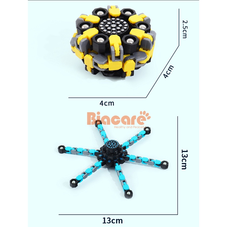 Con Quay Đồ Chơi Spinner, Đồ Chơi Con Quay Robot Biến Hình Thông Minh Cho Bé