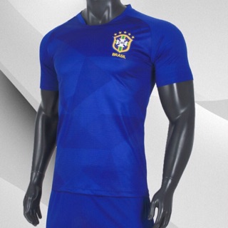 Đồ đá banh brazil xanh sân khách