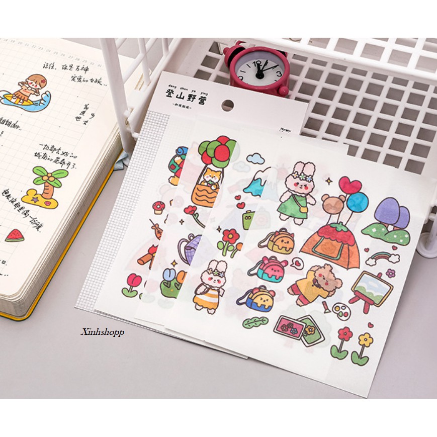 Set 4 Tấm Sticker Thú Cưng