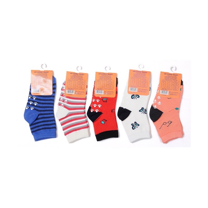 Set 3 Tất, vớ chống trượt Kamekid hàng chất lượng cho bé