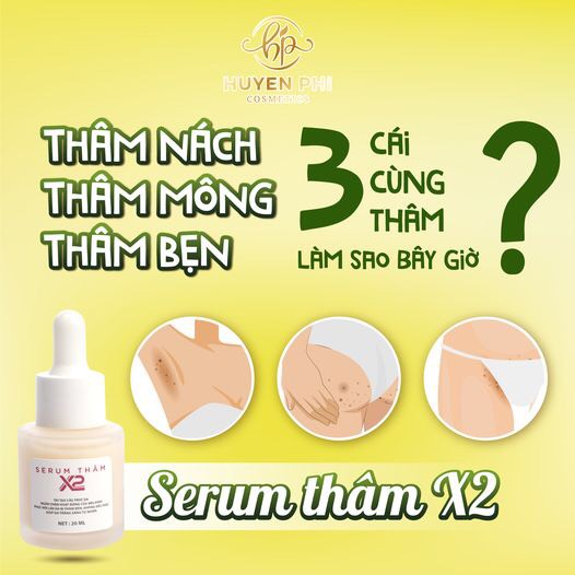 Tinh Chất Xoá Thâm Huyền Phi Làm Mờ Nách,Thâm Sẹo,Mụn,Môi,Nhũ Giúp Da Trắng Sáng Mịn Màng Hơn Dứt Điểm Các Vấn Đề Thâm