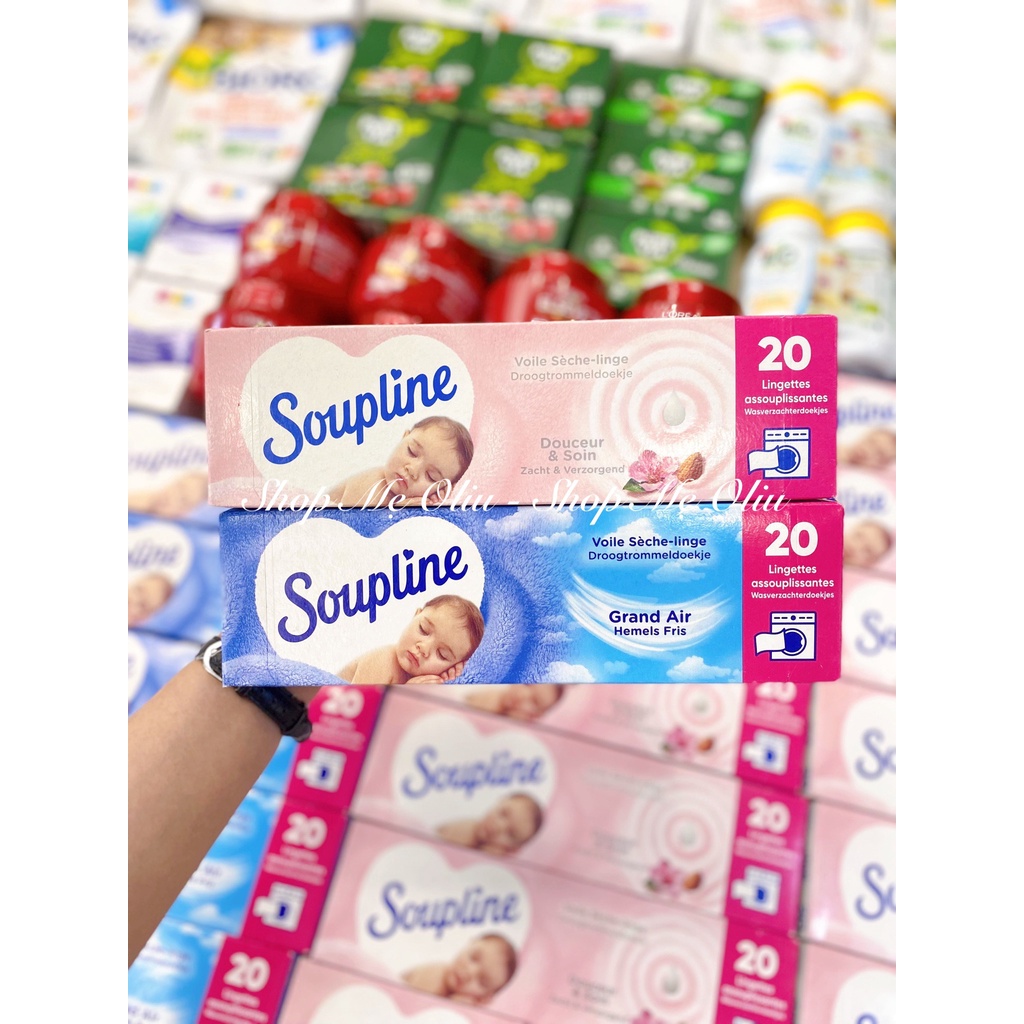 Giấy thơm quần áo cho bé Soupline hộp 20 tờ