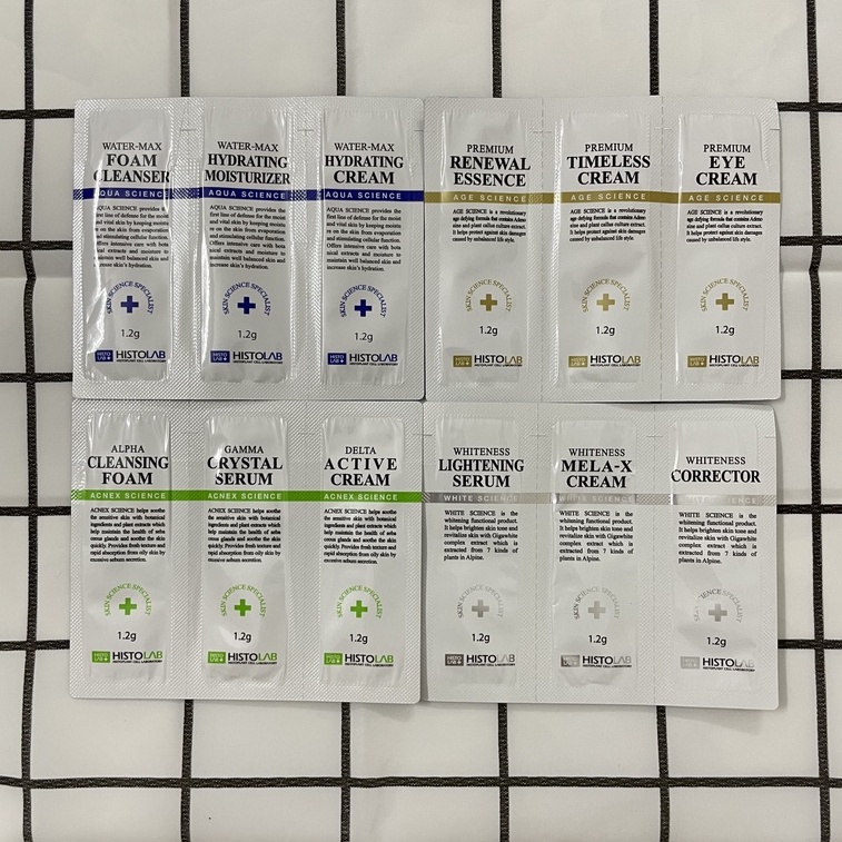 Mẫu thử Histolab - Set dưỡng da, chống lão hóa, dưỡng da trắng sáng