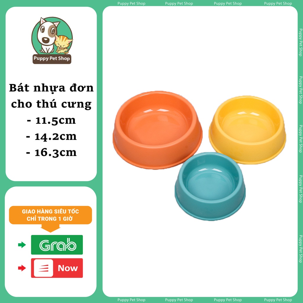 Bát nhựa đơn cho thú cưng, chó mèo