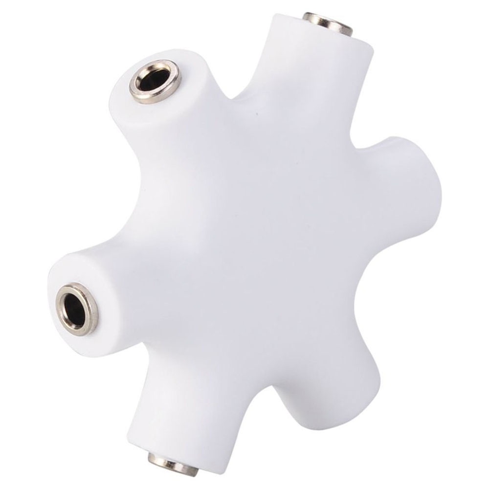 Đầu chia âm thanh dây tai nghe MP3 MP4 giắc 3.5m 1 đầu sang 5 cổng chất liệu bền cho máy tính bảng/điện thoại di động