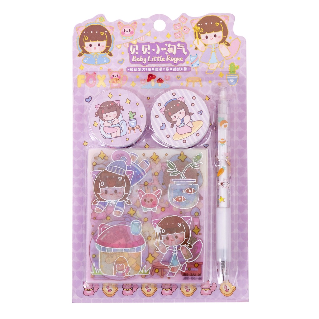 Bộ Sticker Dán Trang Trí Sáng Tạo Dễ Thương Cho Các Bé