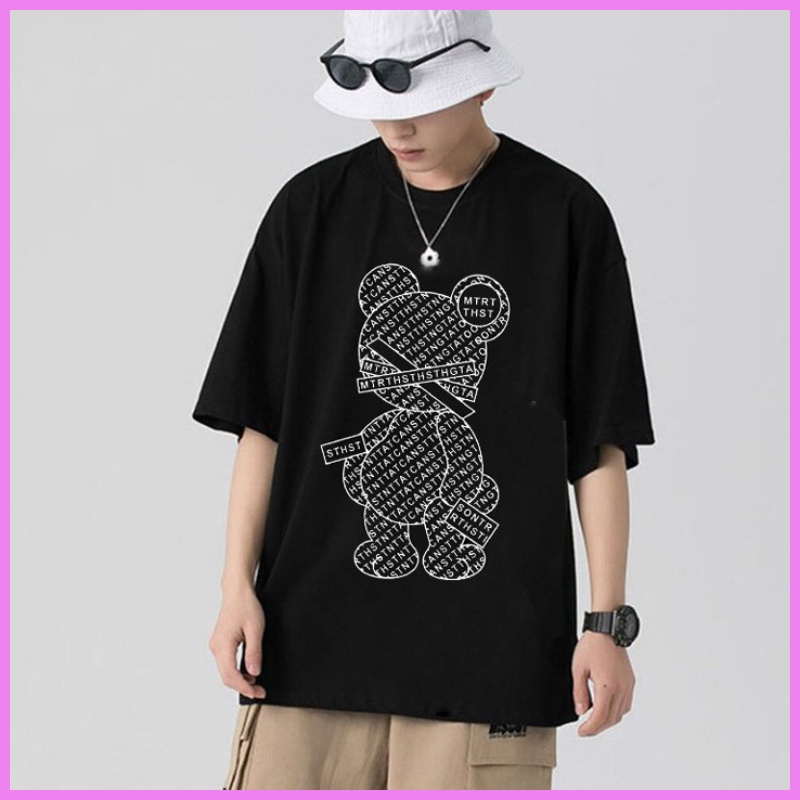 Áo Thun Nam Unisex Màu Đen In Hình Búp Bê MTRT THST XM6606
