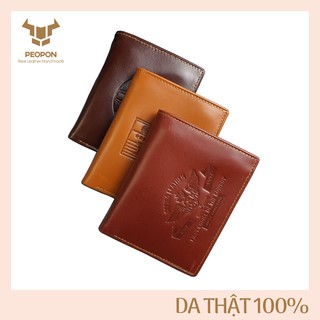 [DA BÒ THẬT] Ví Nam Đứng Cefiro Da Pullup Phối Màu Cao Cấp - Bảo Hành 3 Năm