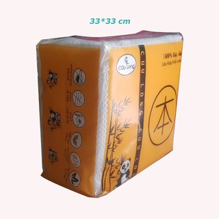Khăn giấy vuông gấu trúc Cửu Long bịch 50 tờ 33*33 cm
