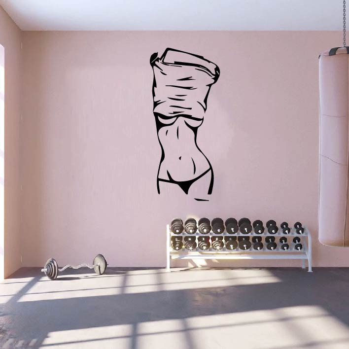 Decal Trang trí, tạo động lực trong Phòng GYM, xóa tan khoảng trống trên tường, tạo điểm nhấn, thu hút khách hàng P4