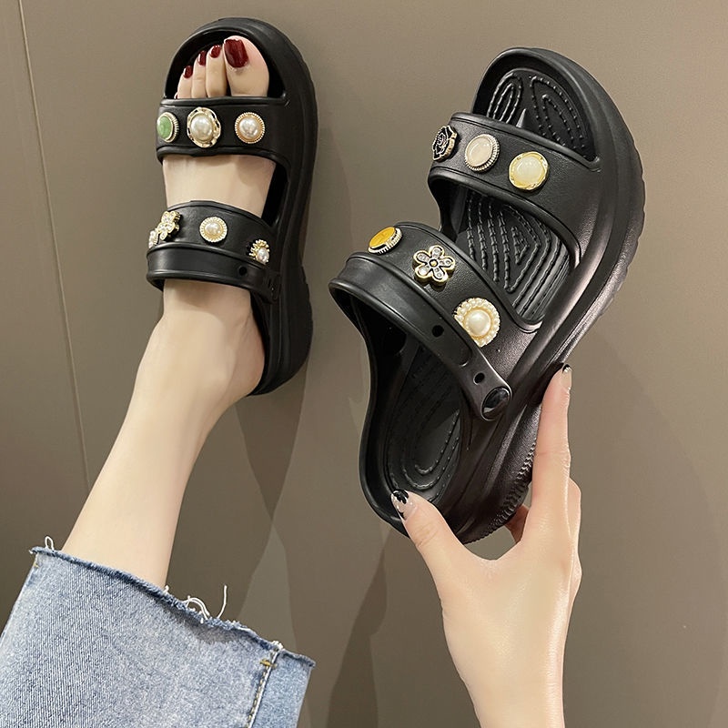 Dép dễ thương Dép bánh mì đế cao nhà Dép Lê Thời Trang Xuân Hè Dạo Phố Sành Điệu Dành Cho Nữ 2022