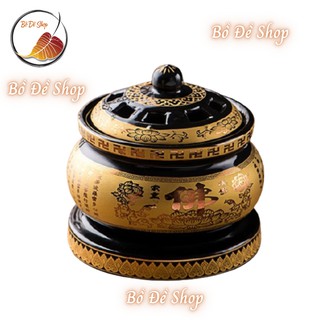Lư điện xông trầm màu đen mẫu mới