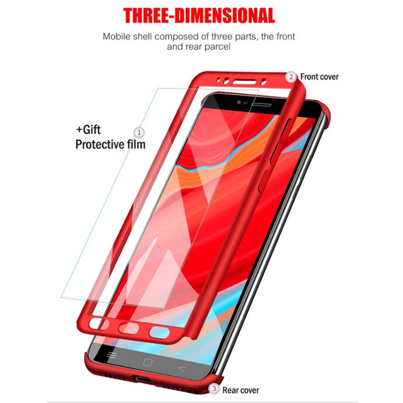 Ốp điện thoại cứng mỏng chống sốc bảo vệ 360 độ cho XIAOMI REDMI NOTE 9 9s 8 7 6 5 PRO 4 4X 3 3PRO 8T