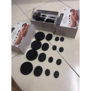 Bộ đá nóng 16 viên massage body và chân (k hộp)