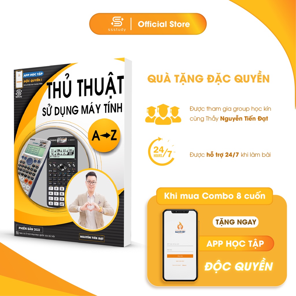 Sách Thủ thuật Casio A-Z ôn thi Đại học 2021 biên soạn bởi thầy Nguyễn Tiến Đạt