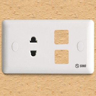 Mặt ổ cắm + công tắc s19 Sino