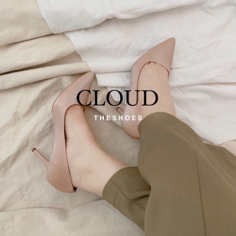 Giày cao gót 6cm bít mũi nhọn da lutin – Cloud The Shoes