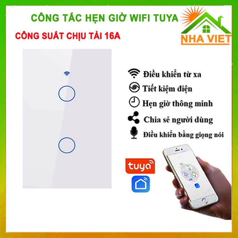 Công tắc hẹn giờ thông minh wifi tuya điều khiển từ xa bằng điện thoại [Công suất 16A]