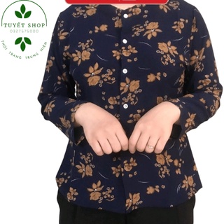 Áo Bà Ba Lụa Trung Niên  Cho Các Bà Các Mẹ Chất Đẹp Mềm Mát .