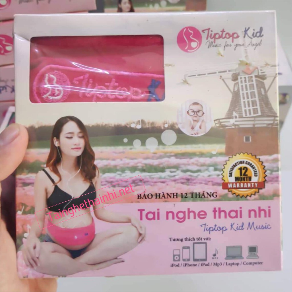 [HOT] TAI NGHE THAI NHI TIPTOPKID - TẶNG tai nghe cho mẹ cực xịn + Dây nối dài + vòng dâu tằm(tai nghe bà bầu)