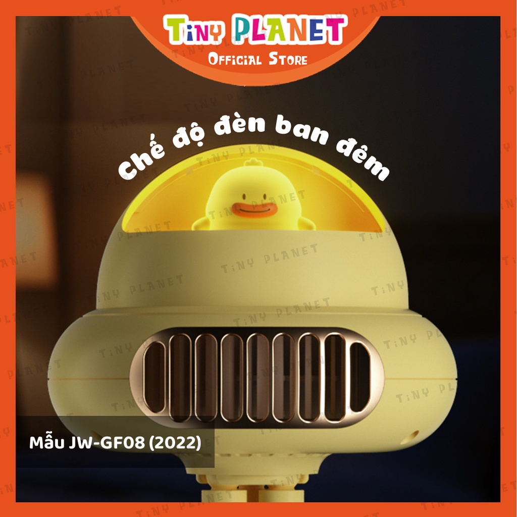 Quạt mini JW-GF07 JW-GF08 cỡ lớn pin 4000mah và 10000mah kẹp bàn, xe đẩy, sử dụng văn phòng, du lịch