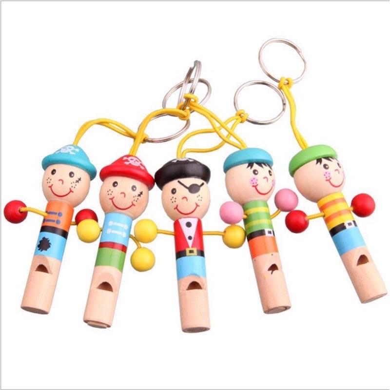 còi gỗ hình chú hề