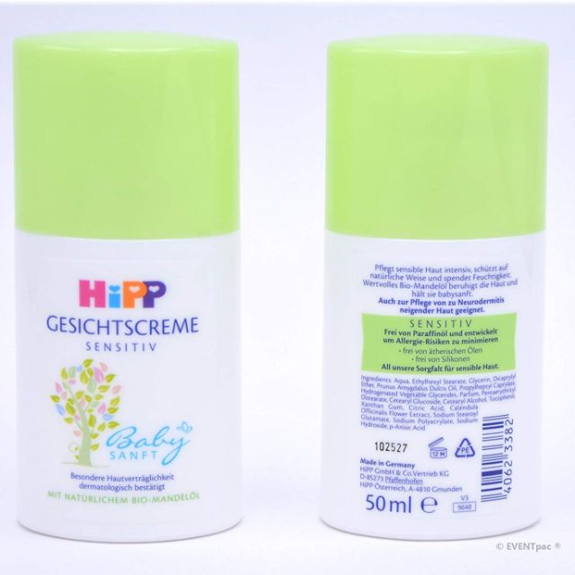 KEM DƯỠNG DA MẶT HIPP DÀNH CHO BÉ