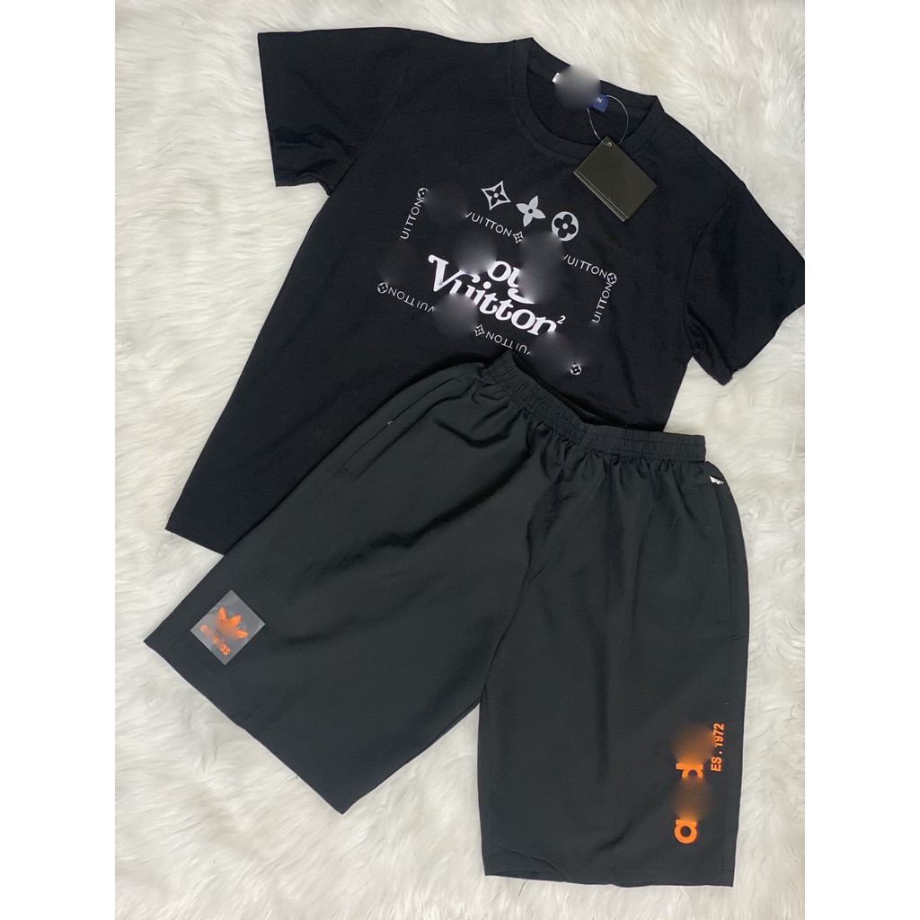 Bộ Quần Áo Nam cotton Combo gồm 1 áo thun kiểu 1 quần short | BigBuy360 - bigbuy360.vn