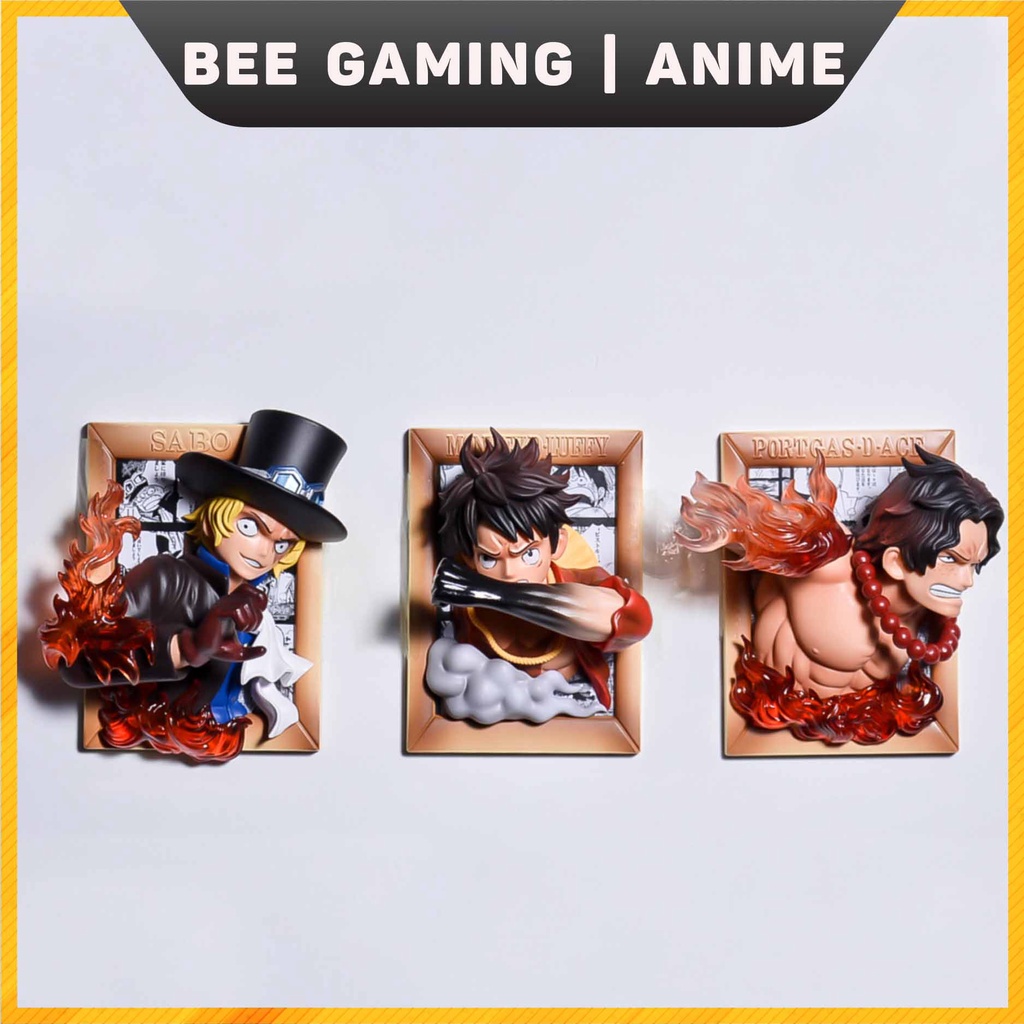 Mô hình Anime trang trí bàn làm việc - Khung tranh 3D Onepice / Dragonball