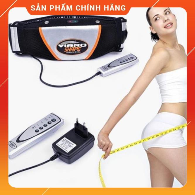 Đai bụng Massage rung mạnh giảm mỡ Vibro Shape_Tặng Túi Thể Thao Đựng Đai