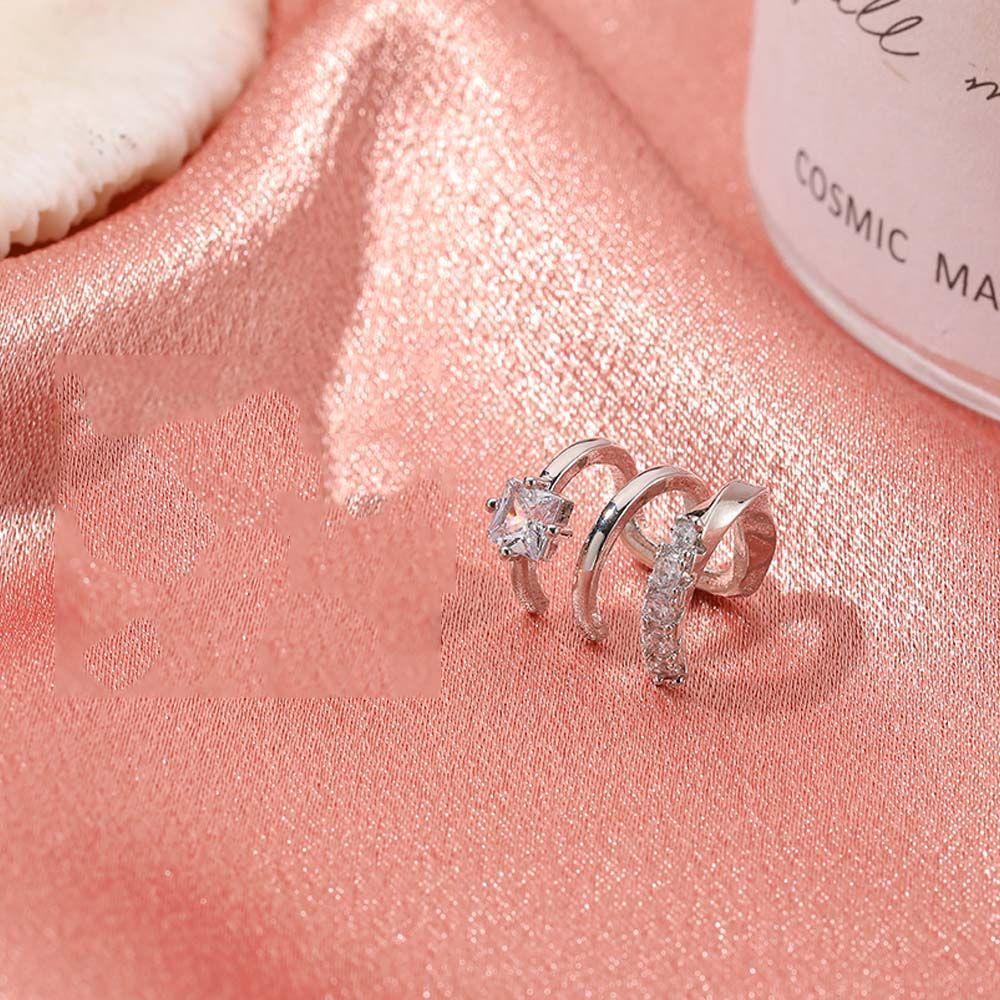 Khuyên Kẹp Sụn Tai Nhiều Lớp Thời Trang Thanh Lịch|Khuyên Tai Nữ Kiểu Dáng Thời Trang Thanh Lịch