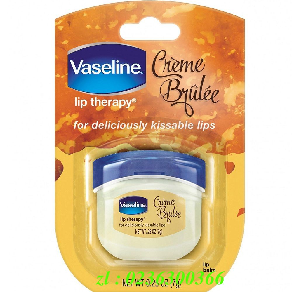 Sáp Dưỡng Môi 7g Vaseline Lip Therapy Creme Brulee Không Màu