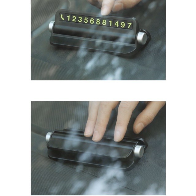 Bảng ghi số điện thoại kèm giá đỡ điện thoại đặt taplo khi đỗ xe ô tô - Loại bảng cam 6 dãy số | BigBuy360 - bigbuy360.vn