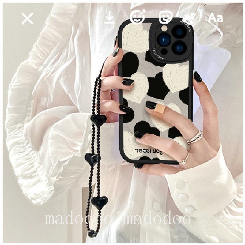 Simple Casing Realme C53 C55 C35 C31 C21 C15 C12 C25 C25S C21Y C25Y C20 C11 2021 Narzo 20 30A 9i 8 7 7I 6 6S C17 5i 5s 5 2 Pro C1 U1 X XT Cute Black White Love Full Fine Hole Airbag Anti-fall Soft Phone Case Cover XPN 11