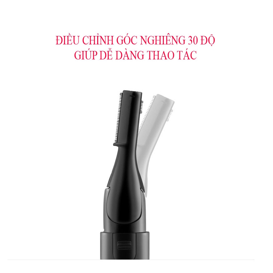 Dụng cụ tỉa lông mày Pritech dùng Pin nhỏ gọn tiện lợi, an toàn tuyệt đối khi dùng