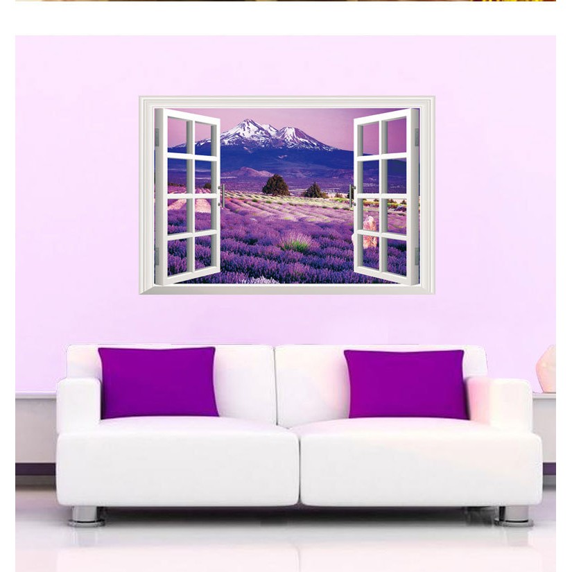 Decal cửa sổ Lavender - DCS016