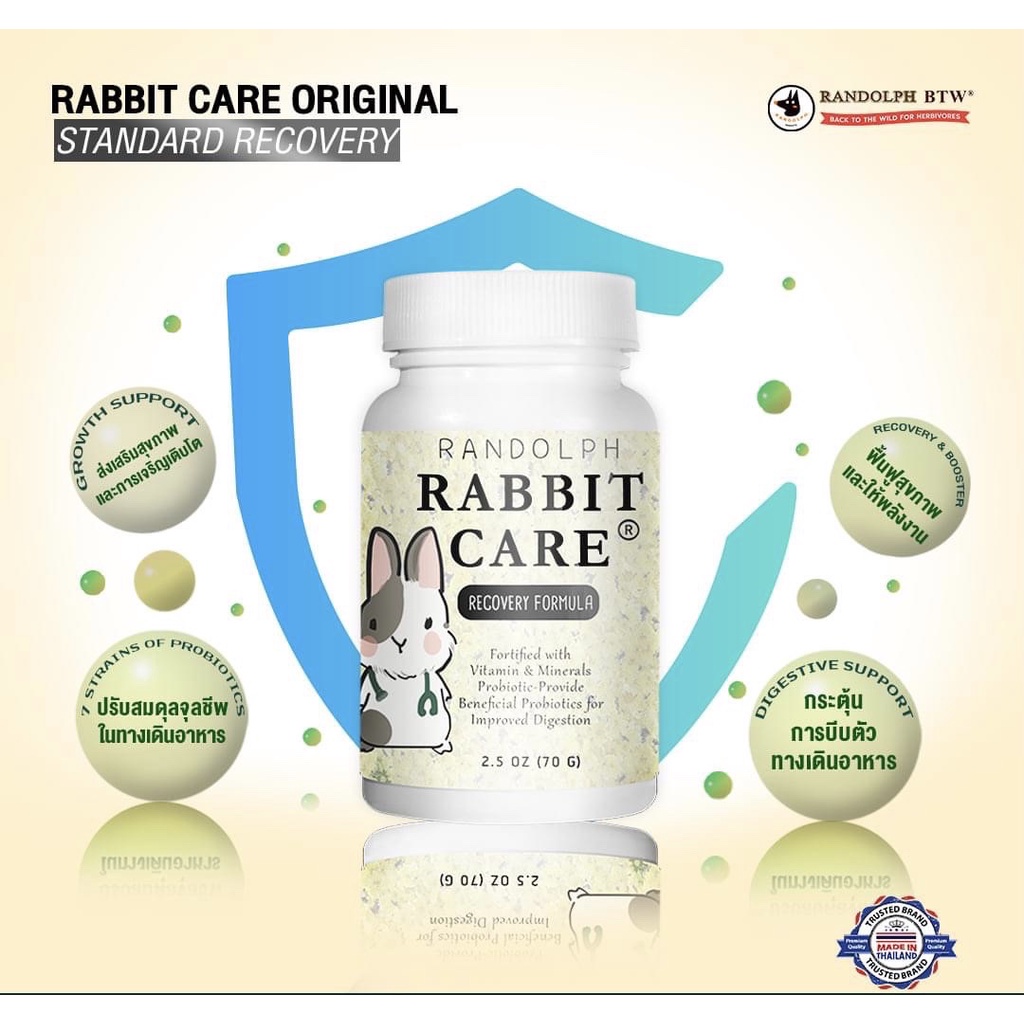 Rabbit Care Randolph  FREE SHIP  Chiết lẻ Hồi Phục Pet Tiêu Hóa Đường Ruột Thỏ Bọ Chinchilla Sóc Gặm Nhắm