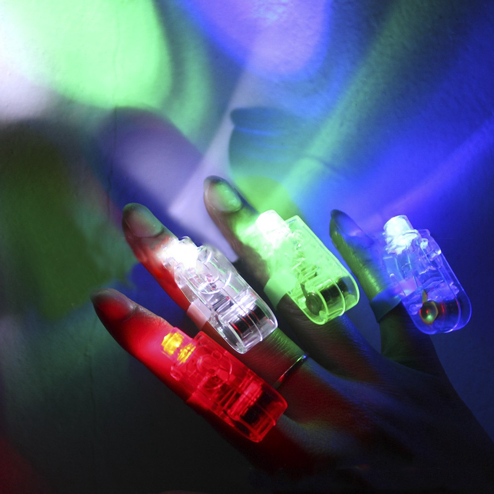 10 cái vòng đèn LED laser phát sáng gắn trên ngón tay  nghỉ bán hết