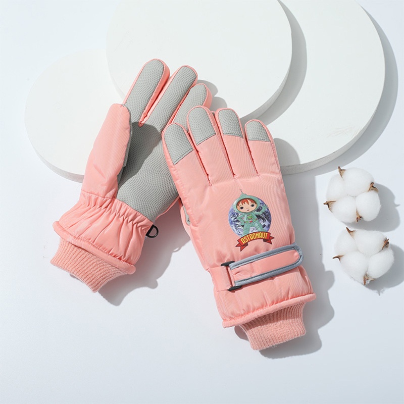 Găng Tay Trượt Tuyết Chống Thấm Nước Giữ Ấm Mùa Đông Cho Bé