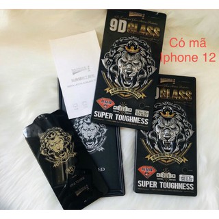 ( Có mã iPhone 14) Kính cường lực iPhone hộp sắt 9D sư tử loại sịn