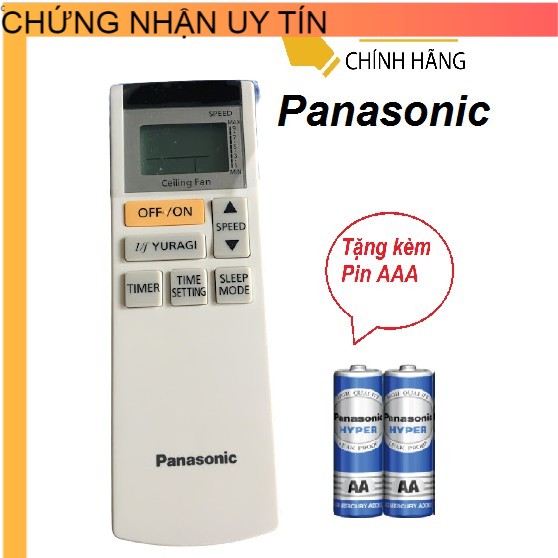 Điều khiển Quạt trần Panasonic F-60TDNTBARVV hàng chính hãng-Tặng kèm pin-REMOTE Điều khiển quạt Panasonic loại dại