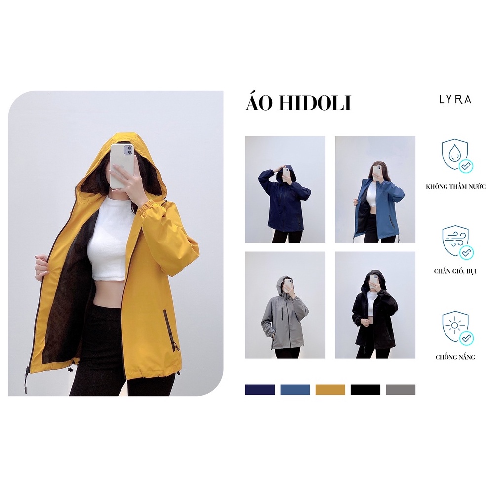 Áo khoác gió hai lớp nam nữ cao cấp LYRA, chất liệu chống nước tuyệt đối form unisex trẻ trung, thời trang- VXYAK0013 -
