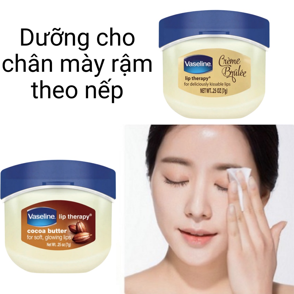 Vaseline dưỡng môi dạng sáp dưỡng ẩm da môi đa năng Mỹ 7 S1