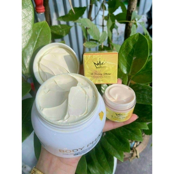 CHÍNH HẢNG- KEM BODY PHÁP SIÊU TRẮNG MỊN- TẶNG KÈM Ủ TRẮNG PHÁP